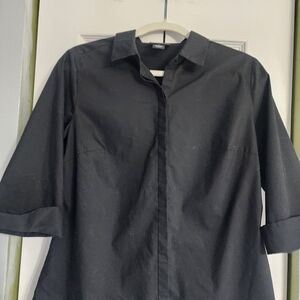 Liz Claiborne Black Women’s Button-Down Shirt